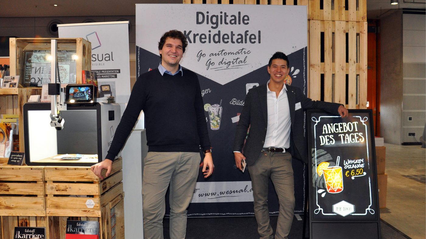 Ihr WESUAL Team auf der Internorga: Denis Matic und Marvin Laimer