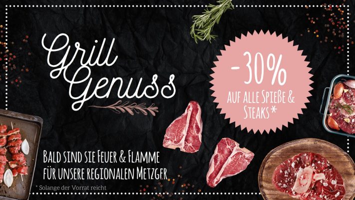 Digitales Plakat Vorlage: Grill Genuss